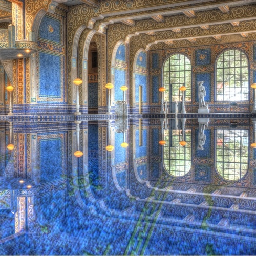 Piscine d'exception au Hearst Castle